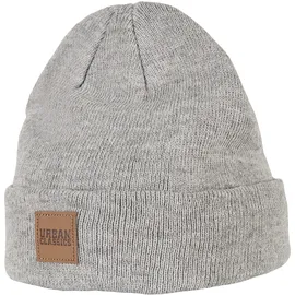URBAN CLASSICS Logopatch Beanie Grau 122/128