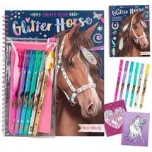 DEPESCHE Miss Melody Create your Glitter Horses Malbuch mit 30 Seiten