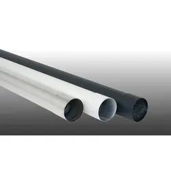 Fallrohre für Alu Dachrinnen HT 90 - 2000 mm Regenrohre aus anthrazitfarbenem Aluminium – hochwertiges Regenrohr – Wasserrohr für Dachentwässerung