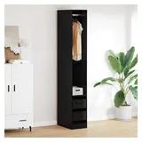 vidaXL Kleiderschrank 50 x 200 x 30 cm Schwarz