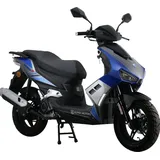 Alpha Motors Mofaroller Mustang FI 50 ccm EURO 5 blau-grau 25 kmh