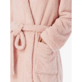 SCHIESSER Morgenmantel Teddy-Fleece Comfort-Fit rosa XL