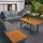 stilvora Gartenlounge-Set 3-tlg. Grau