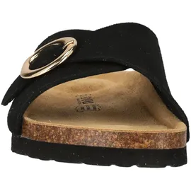 NOU Jaca Leder Kork Sandalen Damen, 1001 - black 39