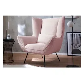KAWOLA Iva Cord-Stoff 90 x 112 x 94 cm rosa