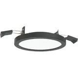 LightMe Einbauleuchte 1er Pack rund schwarz