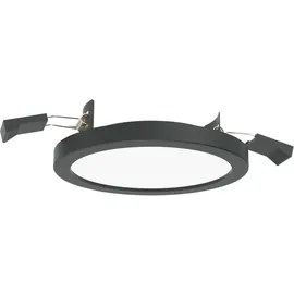 LightMe Einbauleuchte 1er Pack rund schwarz