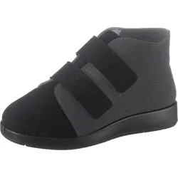 Klettschuh, Gr. 44, schwarz, Veloursleder, Schuhe Boots Klettstiefel Verbandsschuh
