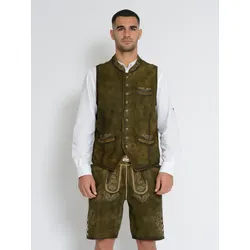 Trachtenweste JCC "31023206", Herren, Gr. 60, braun, Obermaterial: 100% Ziege / Außenmaterial: 100% Baumwolle / Futter: 100% Polyester, Westen