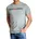 Slim Fit T-Shirt Corp mit Logo in Light Grey-S