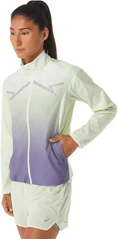 Asics LITE-SHOW JACKET GREEN/DUSTY PURPLE L