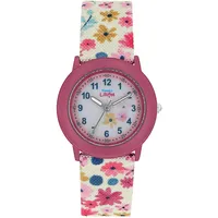 Prinzessin Lillifee Armbanduhr Mädchen Kinder Quarzuhr Analog, mit Textil Armband, Rosa, 3 bar Wasserdicht, Kommt in Uhren Geschenk Box, 2037724