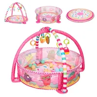 KIKKABOO Kikkaboo, Krabbeldecke Bällebad abnehmbare Spielzeuge rosa pink