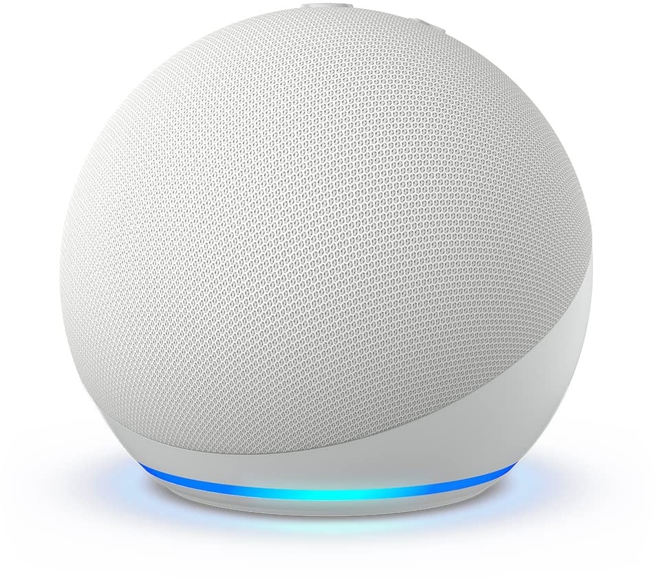 Echo Dot (5. Gen., 2022) | Smarter WLAN- und Bluetooth-Lautsprecher mit Alexa und gigantischem, sattem Klang | Weiß
