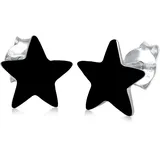 Elli Ohrstecker Stern Astro schwarz 925 Sterling Silber onesize