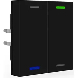 MDT KNX Taster Light 55 2-fach RGBW, Temperatursensor, Neutral