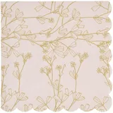 Rico Design Servietten Blumen, Apricot/Gold,