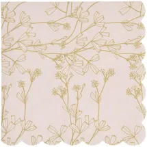 Rico Design Servietten Blumen, Apricot/Gold,