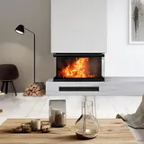 Kratki Kamineinsatz NBC 1000/400 15 kW Ø 200 mit Schiebetür - Schwarz