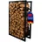Proregal Kaminholzregal PHOENIX Metall 100-150 x 40-65 x 25 cm mit 4 Kaminwerkzeugen Schwarz