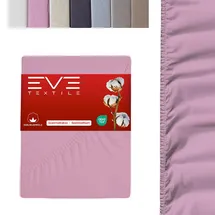 eve textile gmbh Spannbettlaken Jersey 160 x 200 cm Rosa 1 St.