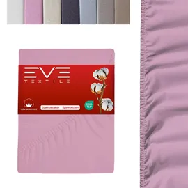 eve textile gmbh Spannbettlaken Jersey 160 x 200 cm Rosa 1 St.