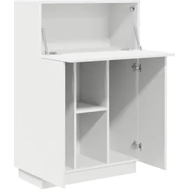 vidaXL Schreibtisch mit Tür Weiß 71.5 x 31.5 x 106.5 cm Holzwerkstoff