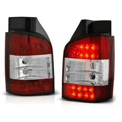LED Upgrade Design Rückleuchten für VW T5 03-09 rot/klar (Heckklappe)