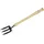 Idealspaten-Bredt Handgabel 3 Zinken Buchenstiel 40 cm