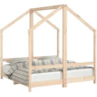 vidaXL Kinderbett vidaXL 70 x 140 cm Kiefer massiv braun