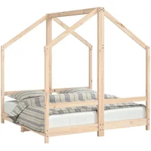 vidaXL Kinderbett vidaXL 70 x 140 cm Kiefer massiv braun