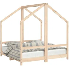 vidaXL Kinderbett vidaXL 70 x 140 cm Kiefer massiv braun
