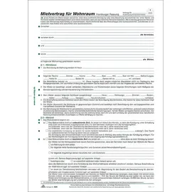 RNK 10 Stück RNK 526 Mietvertrag A4 Hamburger Fass.