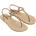 Zehentrenner Beige/Gold 39