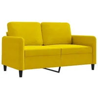 VidaXL 2-Sitzer-Sofa Gelb 120 cm Samt