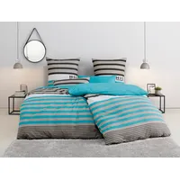 OTTO home Majoran Polycotton recycelt türkis 200 x 200 cm + 2 x 80 x 80 cm