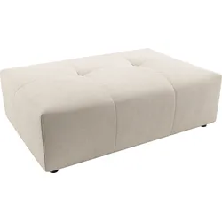 Polsterhocker 3C CANDY "Yoshy", beige (natur), B:120cm H:41cm T:83cm, 100% Polyester, Hocker, Passend zur Serie Yoshy