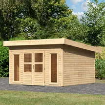 Karibu Perlsee 5 3,69 x 4,20 m Beige