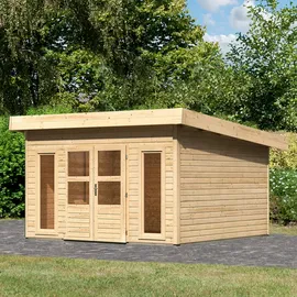 Karibu Perlsee 5 3,69 x 4,20 m Beige