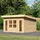 Karibu Perlsee 5 3,69 x 4,20 m Beige