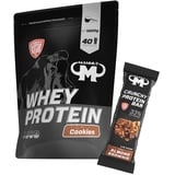 1kg Mammut Whey Protein Eiweißshake - Set inkl. Protein Shaker, Riegel, Powderbank oder Tasse (Cookies, Mammut Protein Bar - Almond Brownie)