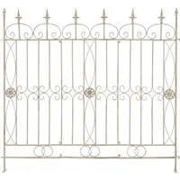 deluke Gartenzaun LINUS Antik 124 x 1 x 116 cm 1 Stück Antik-Creme