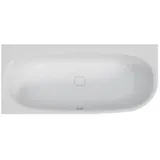 Hoesch Badewanne „iSensi“ eck, asymmetrisch 170 × 75 cm, links in Weiß