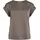 VILA Viellette S/S Satin Top Braun 38