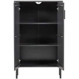 Woood Gunnar Schrank 135 x 85 x 39 cm Schwarz