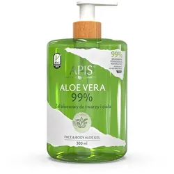 APIS NATURAL ALOE VERA, Aloe Vera Gel für Gesicht und Körper -  99% 300 ml
