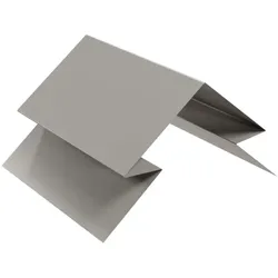 Verbindungsstück für selbstentlüftenden First | Stahl 0,5 mm | Beschichtung 25 μm | RAL 9006 Weißaluminium