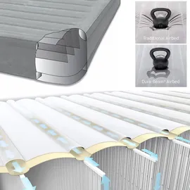 Intex Luftbett 203 x 152 x 46 cm | mit integrierter Elektropumpe