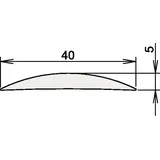 ATHMER Aluschwelle 090 3-111 L.1215mm Alu.silber elox.