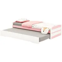 Idimex Lorena 90 x 190 cm Weiß/Rosa